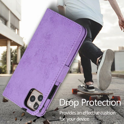 Funda de Cuero Retro con Cierre Magnético para Teléfono - Image 13