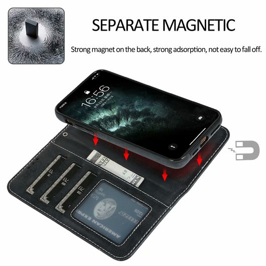Funda de Cuero Retro con Cierre Magnético para Teléfono - Image 24