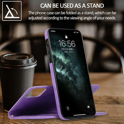 Funda de Cuero Retro con Cierre Magnético para Teléfono - Image 28
