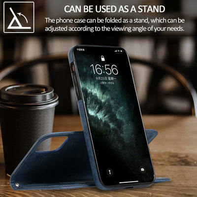 Funda de Cuero Retro con Cierre Magnético para Teléfono - Image 29
