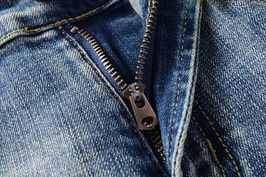 Jeans Retro Hombre Lavado Vintage con Elasticidad - Image 12