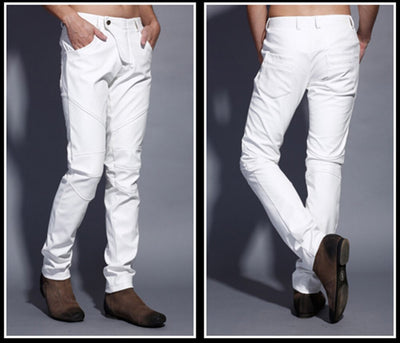 Pantalones de Cuero Patchwork - Image 5