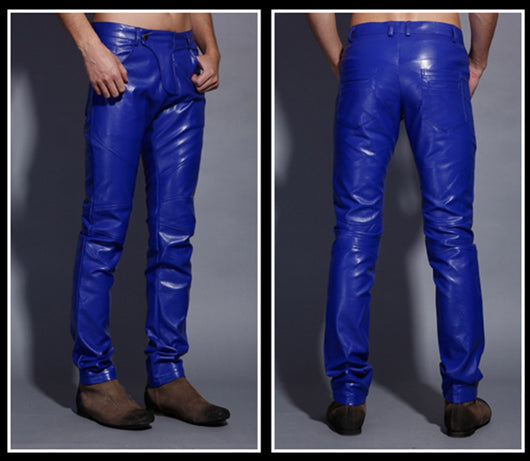 Pantalones de Cuero Patchwork - Image 7