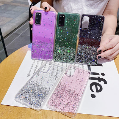 Funda Celular Efecto Cielo Estrellado con Acabado Plateado - Image 8