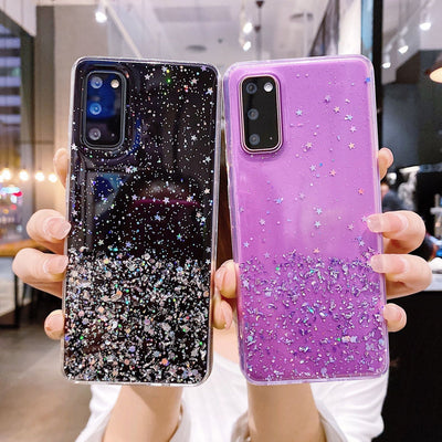Funda Celular Efecto Cielo Estrellado con Acabado Plateado - Image 9