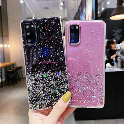 Funda Celular Efecto Cielo Estrellado con Acabado Plateado - Image 11