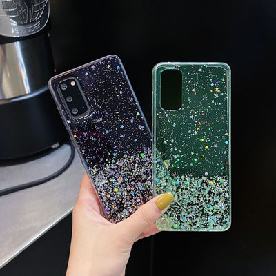 Funda Celular Efecto Cielo Estrellado con Acabado Plateado - Image 12