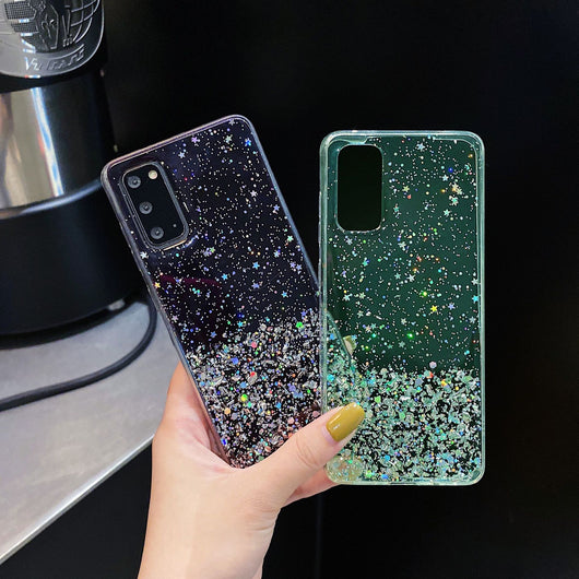 Funda Celular Efecto Cielo Estrellado con Acabado Plateado - Image 12