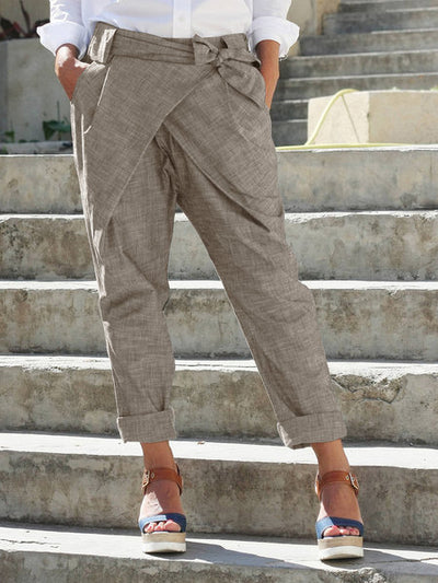 Pantalones Elegantes con Moño para Mujer - Image 10