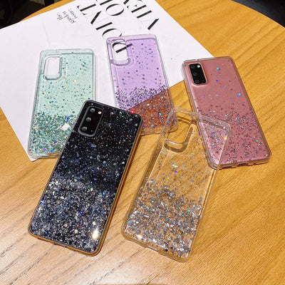 Funda Celular Efecto Cielo Estrellado con Acabado Plateado - Image 18