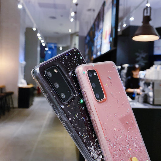 Funda Celular Efecto Cielo Estrellado con Acabado Plateado - Image 19