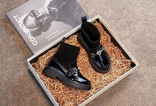 Botas de Algodón para Niñas con Detalles de Cuero Sintético y Terciopelo - Image 11