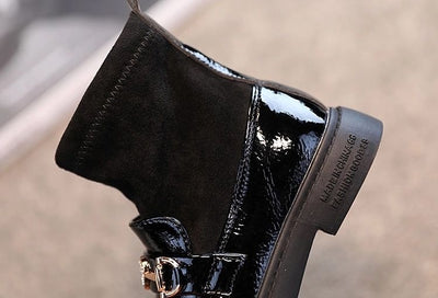 Botas de Algodón para Niñas con Detalles de Cuero Sintético y Terciopelo - Image 15