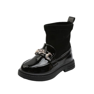 Botas de Algodón para Niñas con Detalles de Cuero Sintético y Terciopelo - Image 18