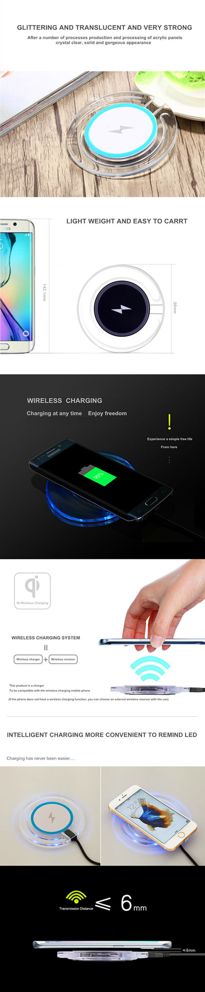 Cargador Inalámbrico Rápido Compatible con Samsung S8 y S8 Plus - Image 15