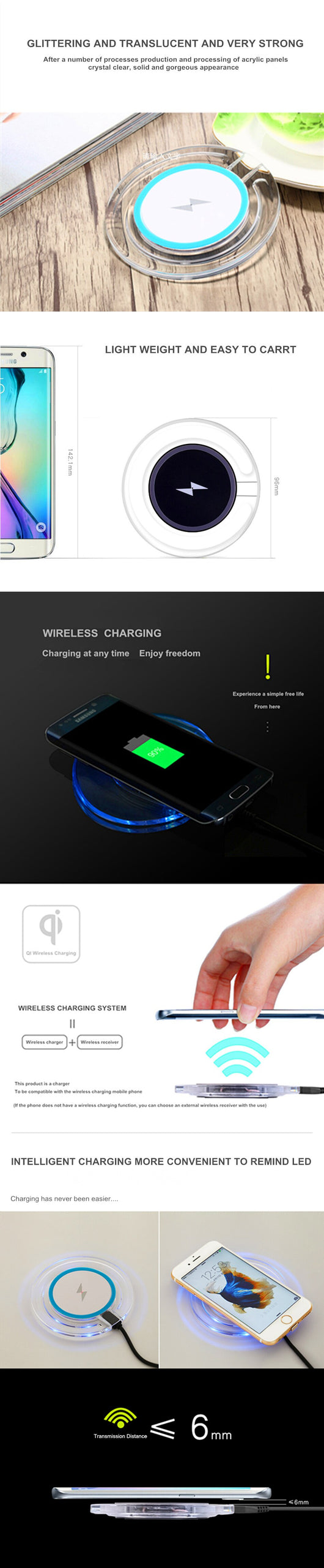 Cargador Inalámbrico Rápido Compatible con Samsung S8 y S8 Plus - Image 15