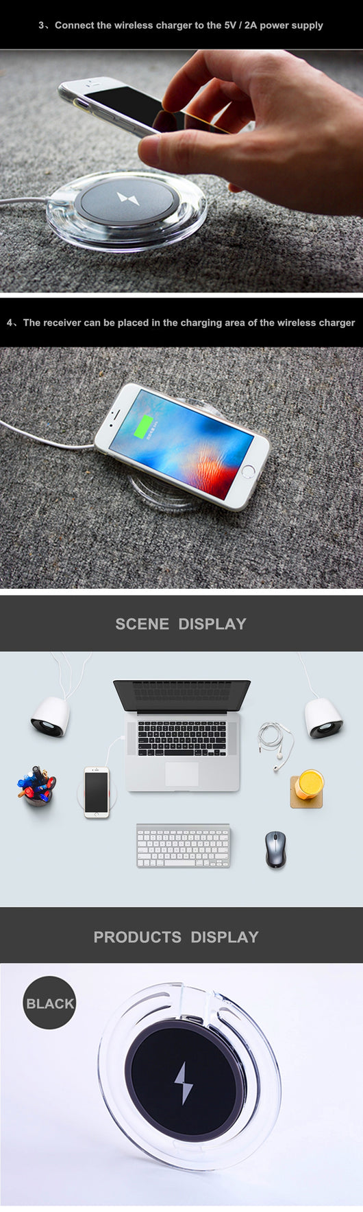 Cargador Inalámbrico Rápido Compatible con Samsung S8 y S8 Plus - Image 18