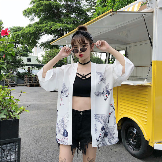 Cardigan Kimono Hanfu Estilo Chino Retro con Protección Solar y Encaje - Image 7