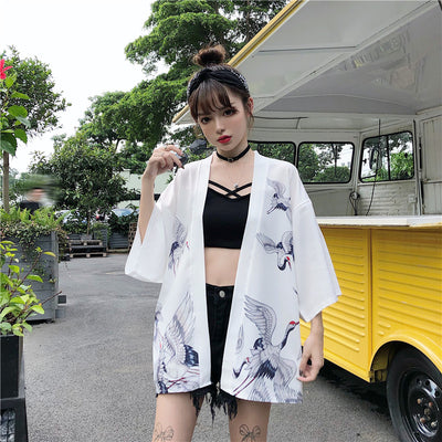 Cardigan Kimono Hanfu Estilo Chino Retro con Protección Solar y Encaje - Image 8