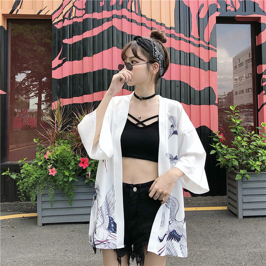 Cardigan Kimono Hanfu Estilo Chino Retro con Protección Solar y Encaje - Image 10