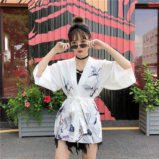 Cardigan Kimono Hanfu Estilo Chino Retro con Protección Solar y Encaje - Image 17