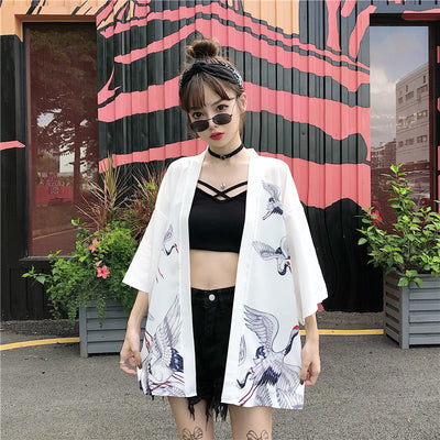 Cardigan Kimono Hanfu Estilo Chino Retro con Protección Solar y Encaje - Image 19