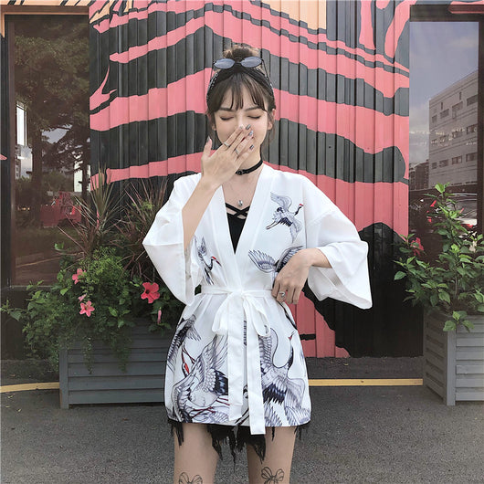 Cardigan Kimono Hanfu Estilo Chino Retro con Protección Solar y Encaje - Image 20