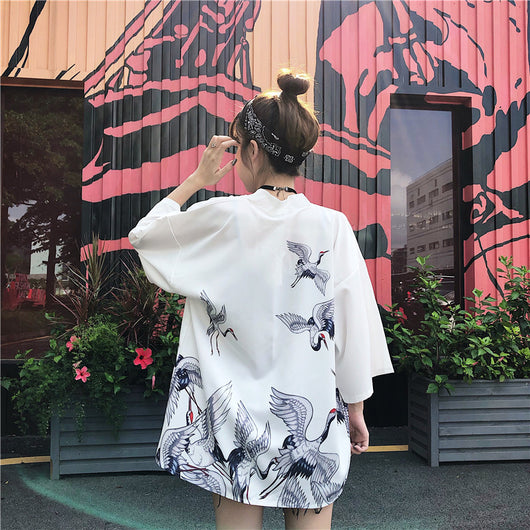 Cardigan Kimono Hanfu Estilo Chino Retro con Protección Solar y Encaje - Image 22