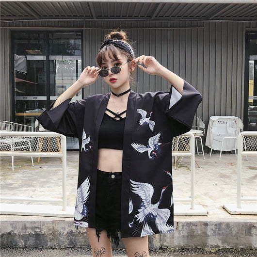Cardigan Kimono Hanfu Estilo Chino Retro con Protección Solar y Encaje - Image 26