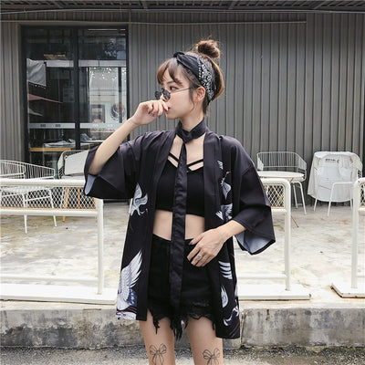 Cardigan Kimono Hanfu Estilo Chino Retro con Protección Solar y Encaje - Image 28