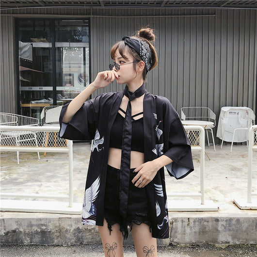 Cardigan Kimono Hanfu Estilo Chino Retro con Protección Solar y Encaje - Image 28
