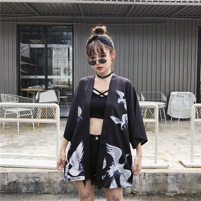 Cardigan Kimono Hanfu Estilo Chino Retro con Protección Solar y Encaje - Image 29