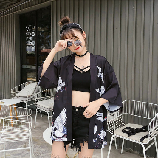 Cardigan Kimono Hanfu Estilo Chino Retro con Protección Solar y Encaje - Image 31