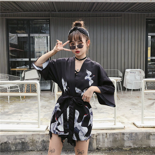 Cardigan Kimono Hanfu Estilo Chino Retro con Protección Solar y Encaje - Image 32