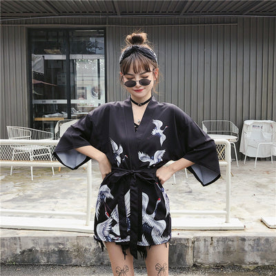 Cardigan Kimono Hanfu Estilo Chino Retro con Protección Solar y Encaje - Image 33