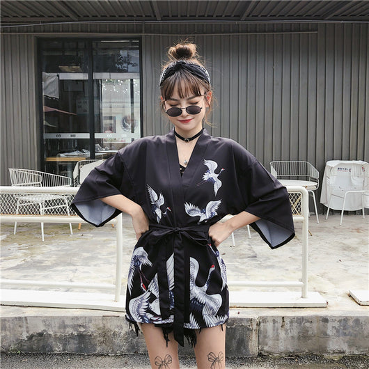 Cardigan Kimono Hanfu Estilo Chino Retro con Protección Solar y Encaje - Image 33