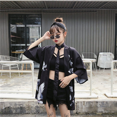 Cardigan Kimono Hanfu Estilo Chino Retro con Protección Solar y Encaje - Image 34