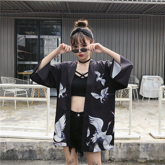 Cardigan Kimono Hanfu Estilo Chino Retro con Protección Solar y Encaje - Image 35