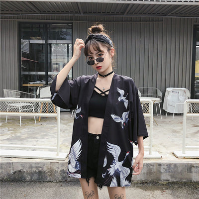 Cardigan Kimono Hanfu Estilo Chino Retro con Protección Solar y Encaje - Image 36