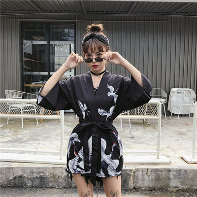 Cardigan Kimono Hanfu Estilo Chino Retro con Protección Solar y Encaje - Image 39