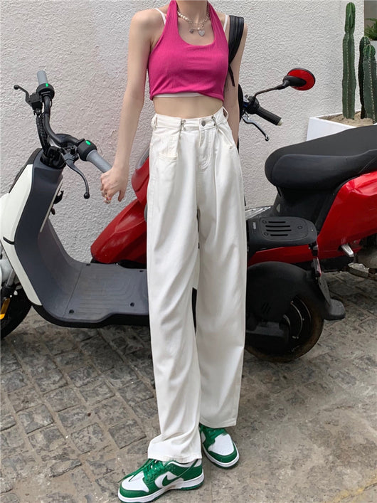 Jeans Rectos de Talle Alto Holgados con Corte Slim - Image 16