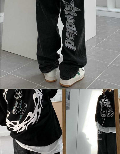 Jeans Rectos de Talle Alto Holgados con Corte Slim - Image 23