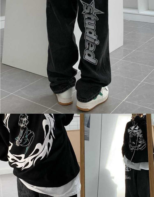 Jeans Rectos de Talle Alto Holgados con Corte Slim - Image 23