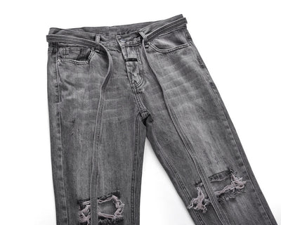 Jeans con Cintas Decorativas - Image 9