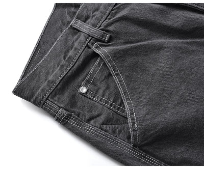 Jeans Holgados Grises de Corte Relajado - Image 22