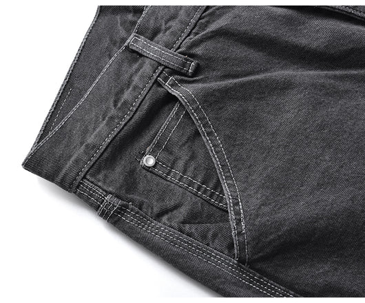 Jeans Holgados Grises de Corte Relajado - Image 22