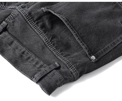 Jeans Holgados Grises de Corte Relajado - Image 24
