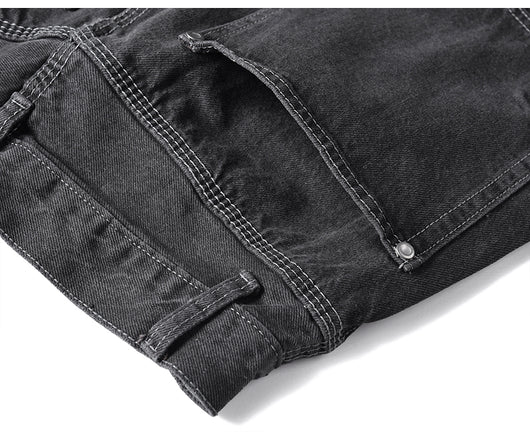 Jeans Holgados Grises de Corte Relajado - Image 24