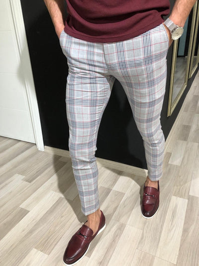 Pantalones Casuales a Cuadros para Hombre - Comodidad y Estilo - Image 13