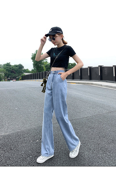 Jeans de Cintura Alta con Efecto Drapeado - Image 12